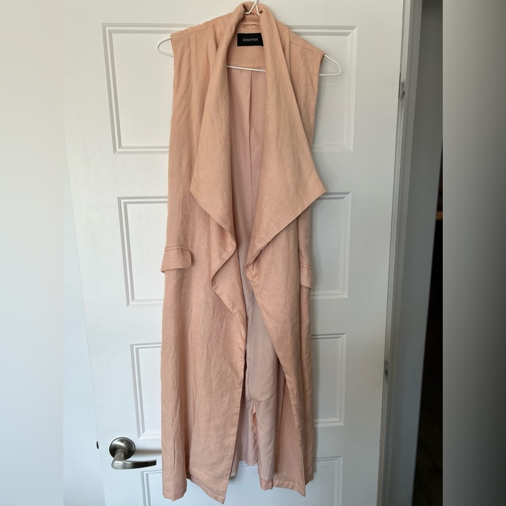 MINKPINK Sleeveless vest, Pink, size M/L